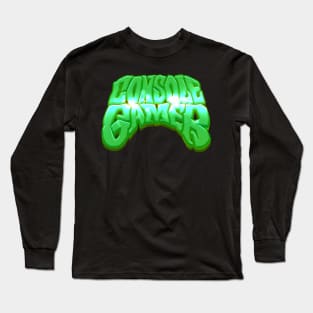 CONSOLE GAMER Green Graffiti Long Sleeve T-Shirt